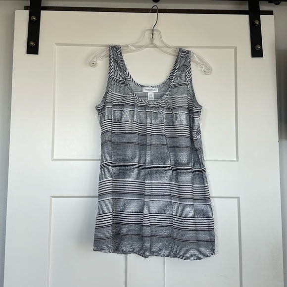 Motherhood Maternity Tops - Navy/White Maternity Tank Top